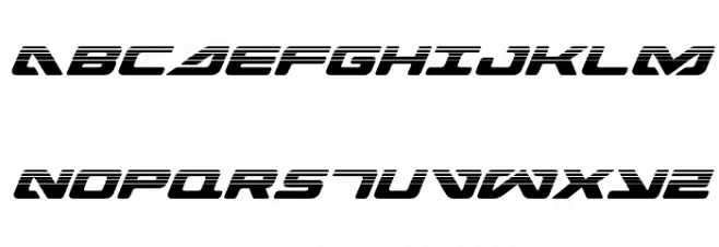 Sea-Dog Halftone Italic Polices MAJUSCULES