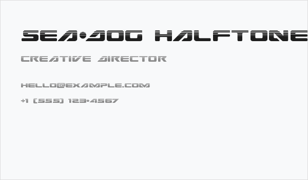 Sea-Dog Halftone Business Card