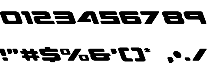 Sea-Dog Leftalic Font OTHER CHARS