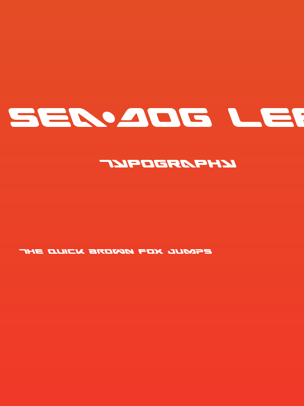 Sea-Dog Leftalic Poster