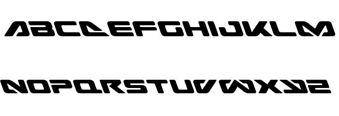 Sea-Dog Leftalic Font LOWERCASE