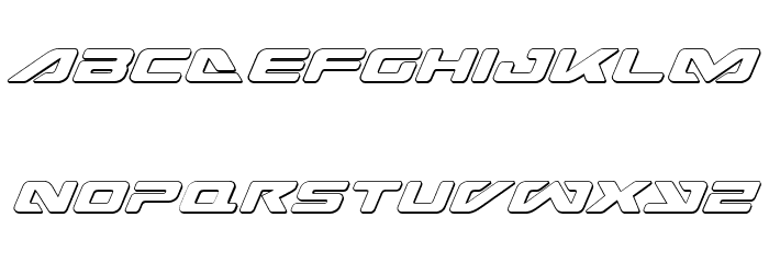 Sea-Dog Outline Italic Font LOWERCASE