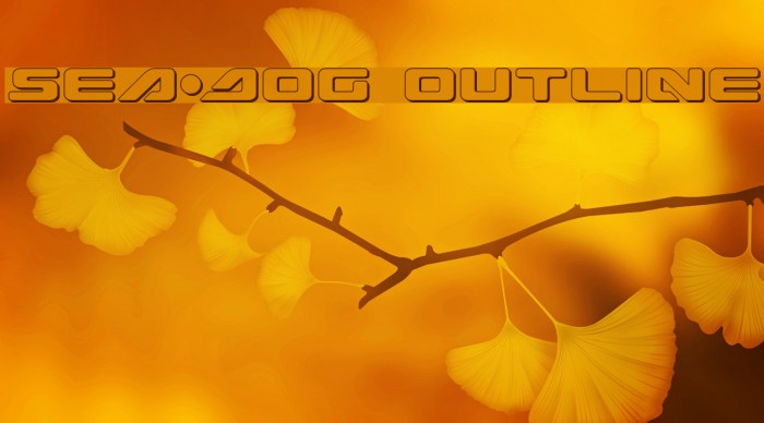 Sea-Dog Outline Font examples