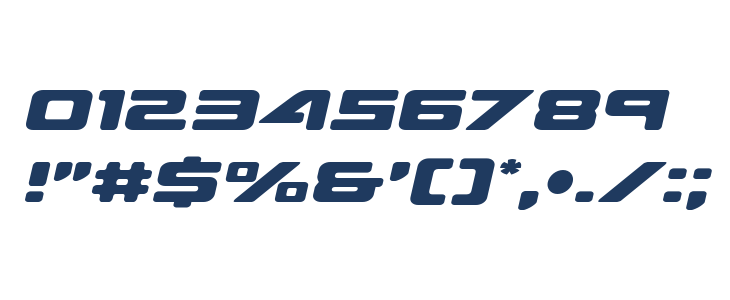 Sea-Dog Semi-Italic Other Characters