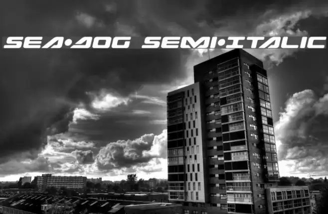 Sea-Dog Semi-Italic Font examples