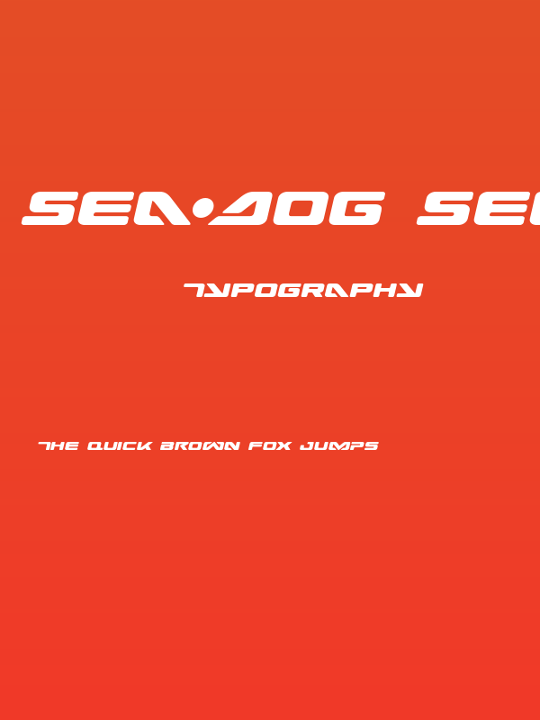 Sea-Dog Semi-Italic Poster