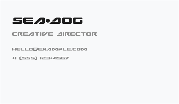 Sea-Dog Business Card