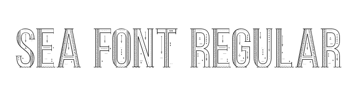 Sea Font Regular  Скачать бесплатные шрифты