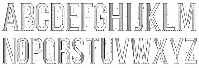 Sea Font Regular Font Litere mari
