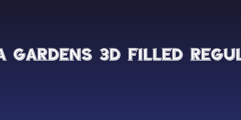 Sea Gardens 3D Filled Regular Social Header