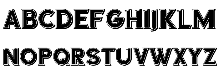 Sea Gardens 3D Filled Regular Font LOWERCASE