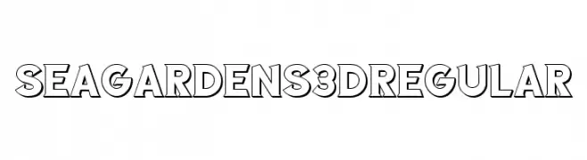 Sea Gardens 3D Regular  font caratteri gratis