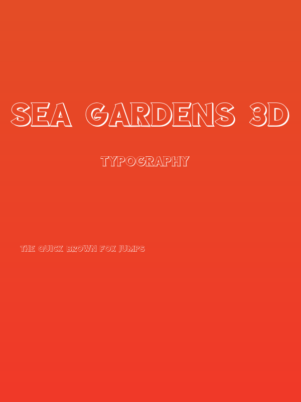 Sea Gardens 3D Regular Poster