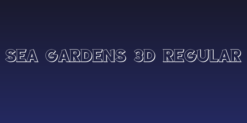 Sea Gardens 3D Regular Social Header