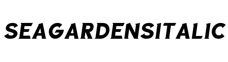 Sea Gardens Italic Font