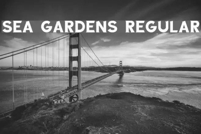 Sea Gardens Regular Font examples