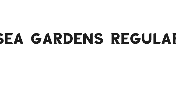 Sea Gardens Regular Logo