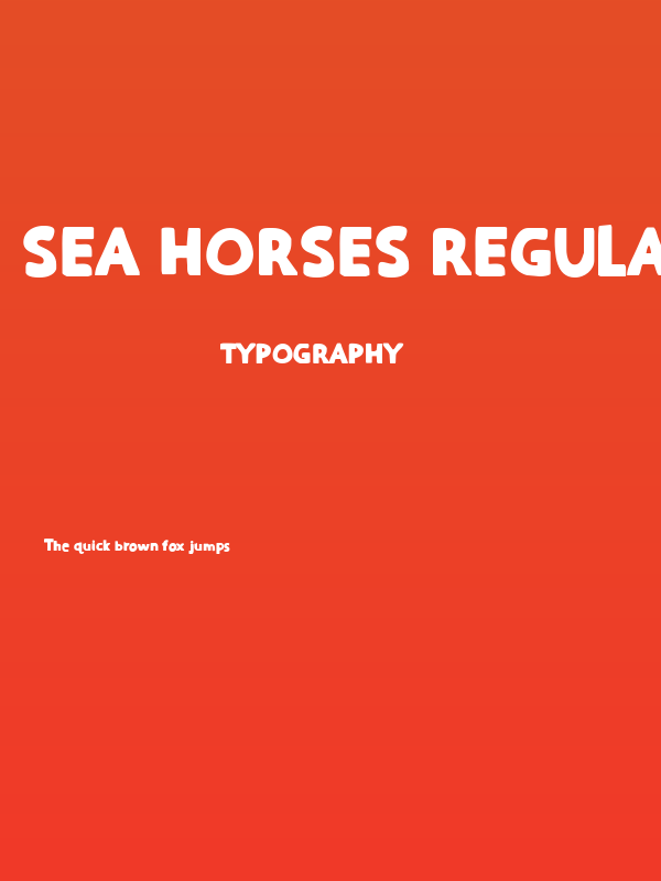 Sea Horses Regular Poster