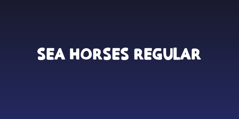 Sea Horses Regular Social Header