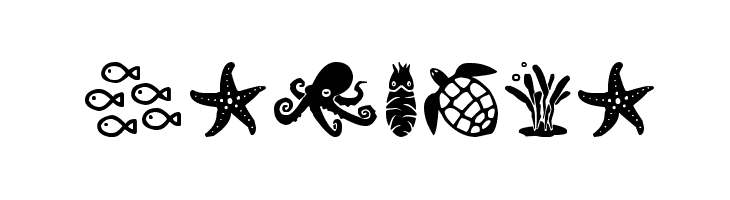 Sea Life  Скачать бесплатные шрифты