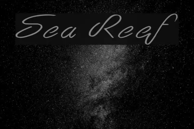 Sea Reef Font examples