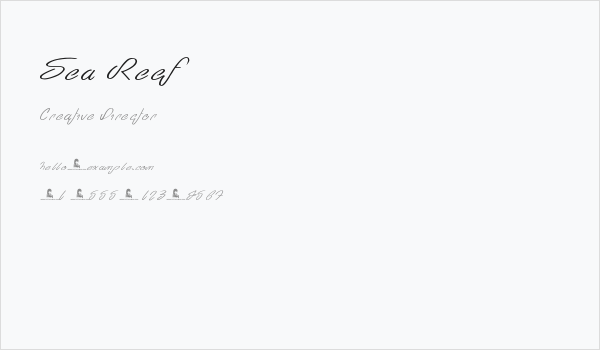 Sea Reef Business Card