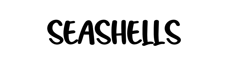 Sea Shells  Frei Schriftart Herunterladen