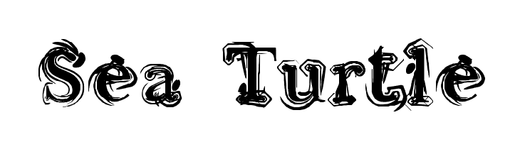 Sea Turtle  Frei Schriftart Herunterladen