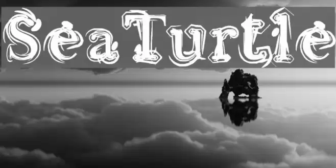 Sea Turtle Font examples