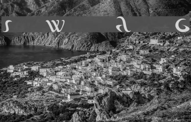 Sea Waves DuranGo Font examples