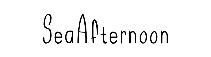 SeaAfternoon  नि: शुल्क फ़ॉन्ट्स डाउनलोड
