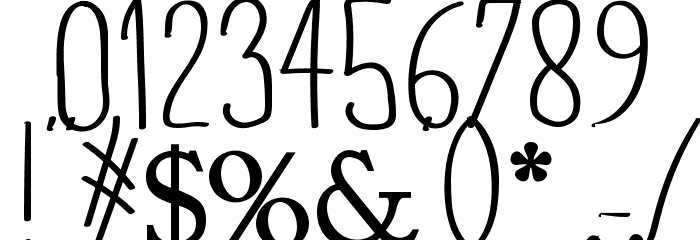 SeaAfternoon Font OTHER CHARS