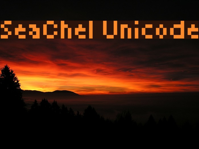 SeaChel Unicode Шрифта examples