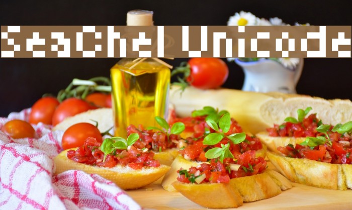 SeaChel Unicode Шрифта examples