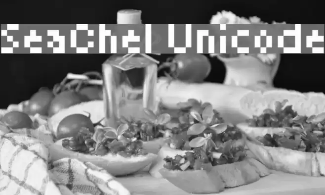 SeaChel Unicode Шрифта examples