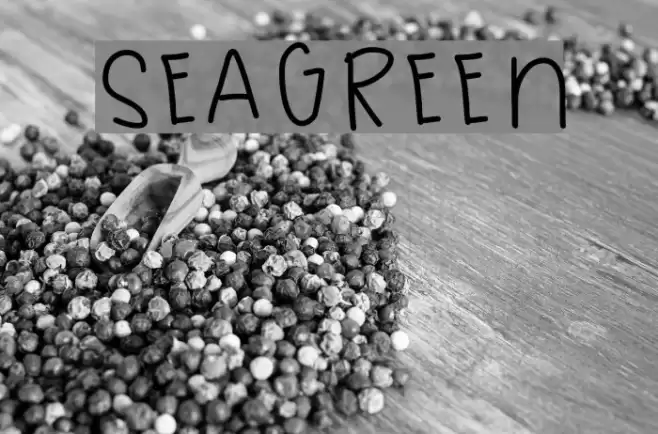 SeaGreen Font examples