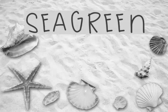 SeaGreen Font examples