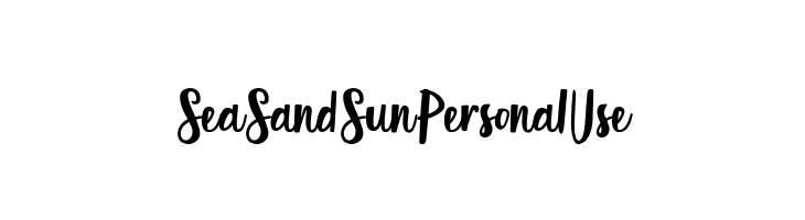 SeaSandSunPersonalUse  Free Fonts Download