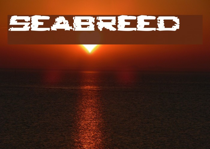 Seabreed 2 Font examples