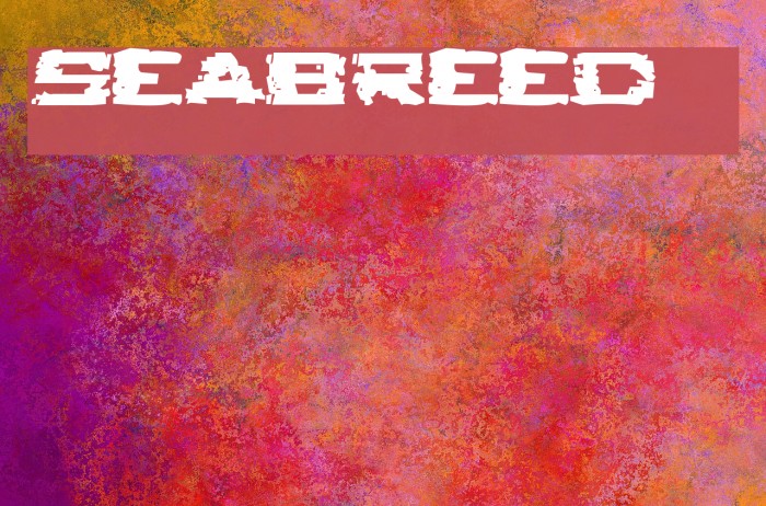 Seabreed 2 Font examples