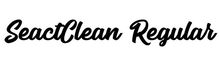 SeactClean-Regular  フリーフォントのダウンロード