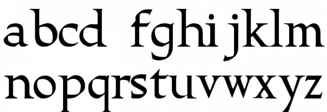 Seafaring shareware Schriftart Kleinbuchstaben