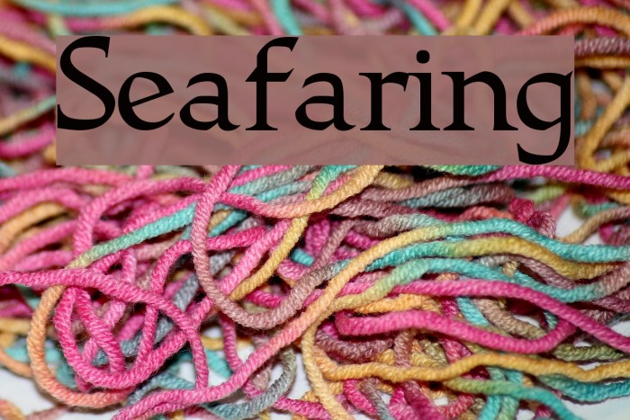 Seafaring Font examples