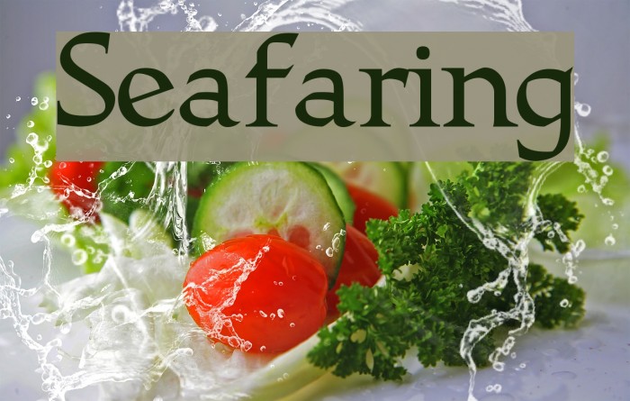 Seafaring Font examples