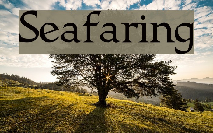 Seafaring Font examples
