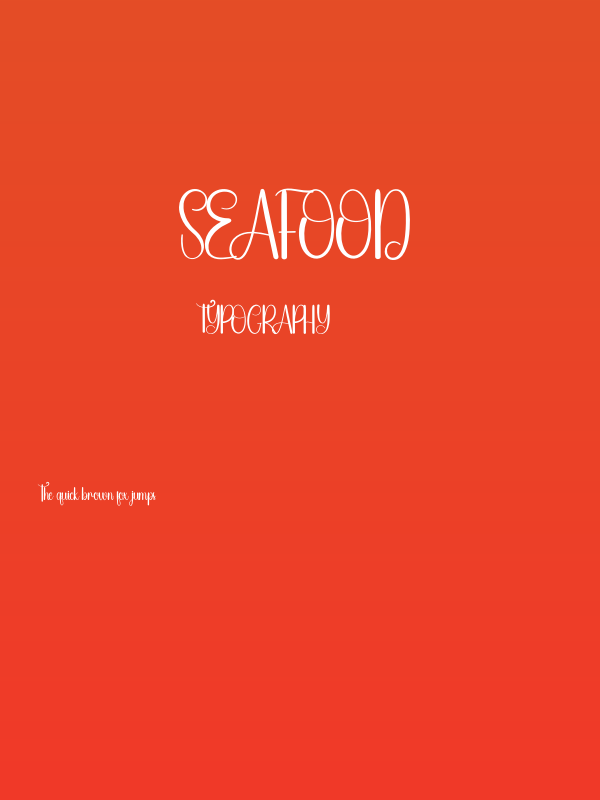 Seafood Poster