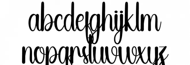 Seafood Schriftart Kleinbuchstaben