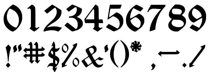 Seagram tfb Font OTHER CHARS