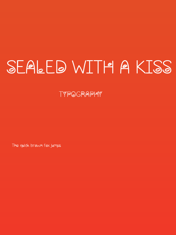 Sealed With A Kiss Poster