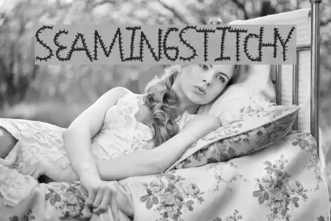 SeamingStitchy फ़ॉन्ट examples